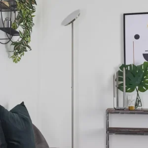 hofstein Lampadaire Mjölby LED Nickel mat, 1 lumière* Lampes Modernes