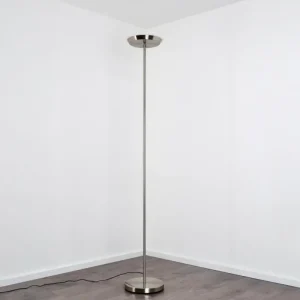 hofstein Lampadaire Mjölby LED Nickel mat, 1 lumière* Lampes Modernes