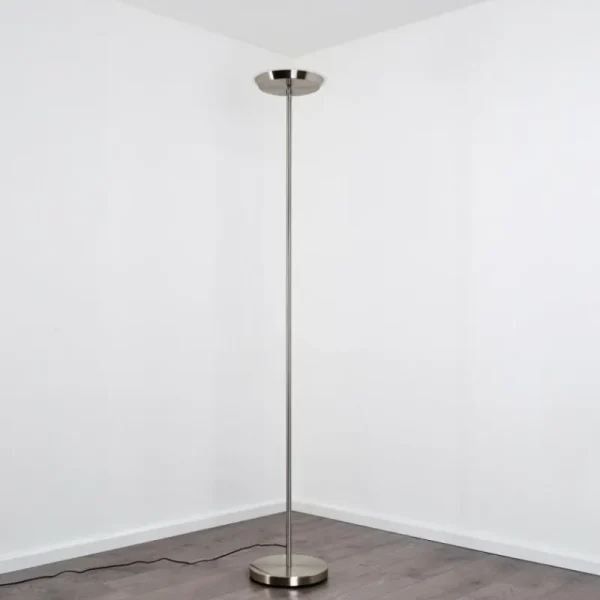 hofstein Lampadaire Mjölby LED Nickel mat, 1 lumière* Lampes Modernes