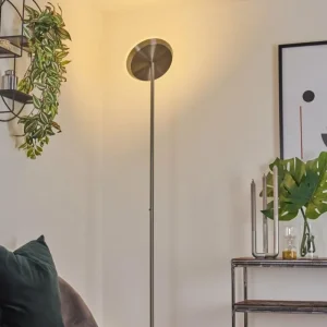hofstein Lampadaire Mjölby LED Nickel mat, 1 lumière* Lampes Modernes
