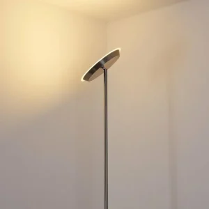 hofstein Lampadaire Mjölby LED Nickel mat, 1 lumière* Lampes Modernes