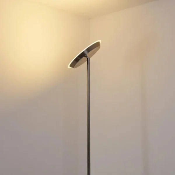 hofstein Lampadaire Mjölby LED Nickel mat, 1 lumière* Lampes Modernes