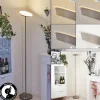 hofstein Lampadaire Mjoelby LED Nickel mat, 1 lumière* Lampes Modernes