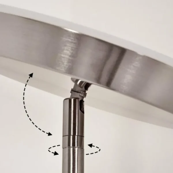hofstein Lampadaire Mjoelby LED Nickel mat, 1 lumière* Lampes Modernes
