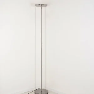hofstein Lampadaire Mjoelby LED Nickel mat, 1 lumière* Lampes Modernes