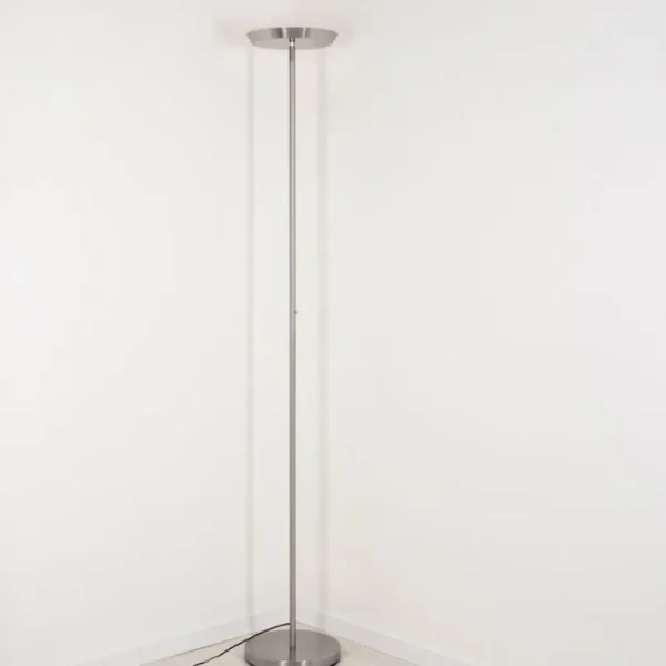 hofstein Lampadaire Mjoelby LED Nickel mat, 1 lumière* Lampes Modernes
