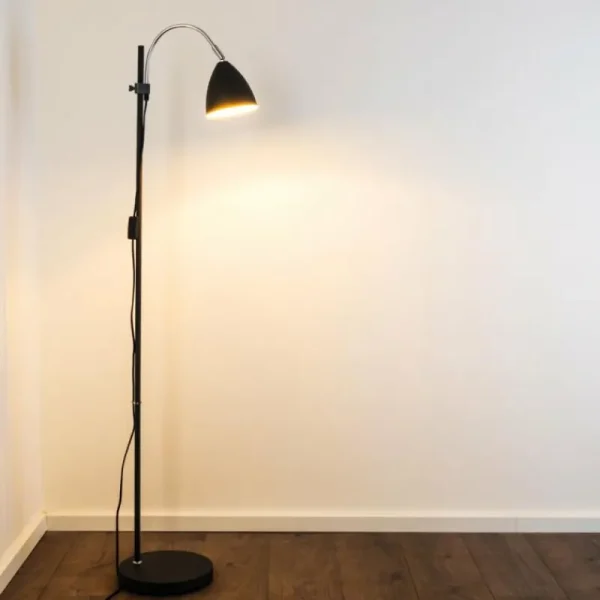 hofstein Lampadaire MURURETA Noir, 1 lumière* Lampes Modernes