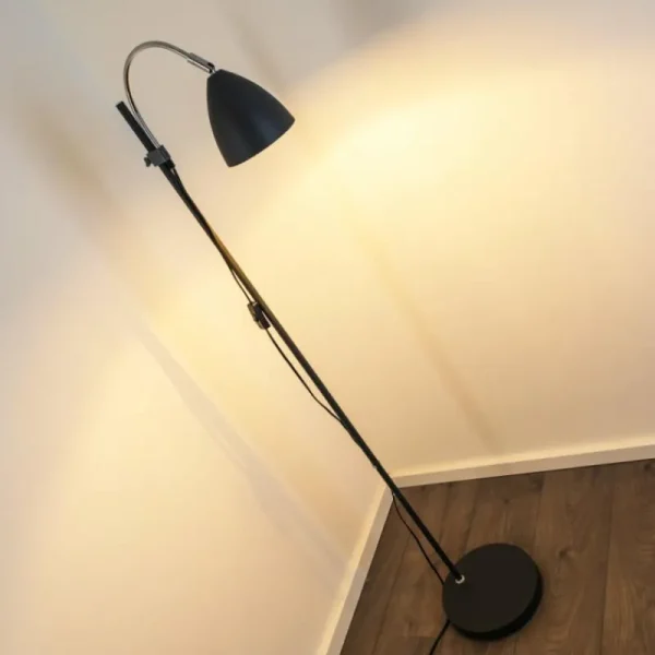 hofstein Lampadaire MURURETA Noir, 1 lumière* Lampes Modernes