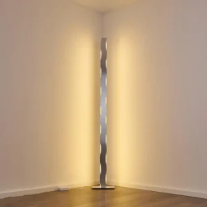 hofstein Lampadaire Nagold LED Chrome, Nickel mat, 1 lumière* Lampes Modernes