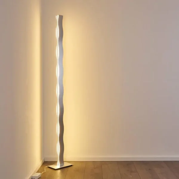 hofstein Lampadaire Nagold LED Chrome, Nickel mat, 1 lumière* Lampes Modernes