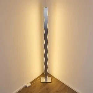 hofstein Lampadaire Nagold LED Chrome, Nickel mat, 1 lumière* Lampes Modernes