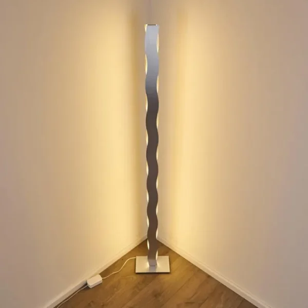 hofstein Lampadaire Nagold LED Chrome, Nickel mat, 1 lumière* Lampes Modernes