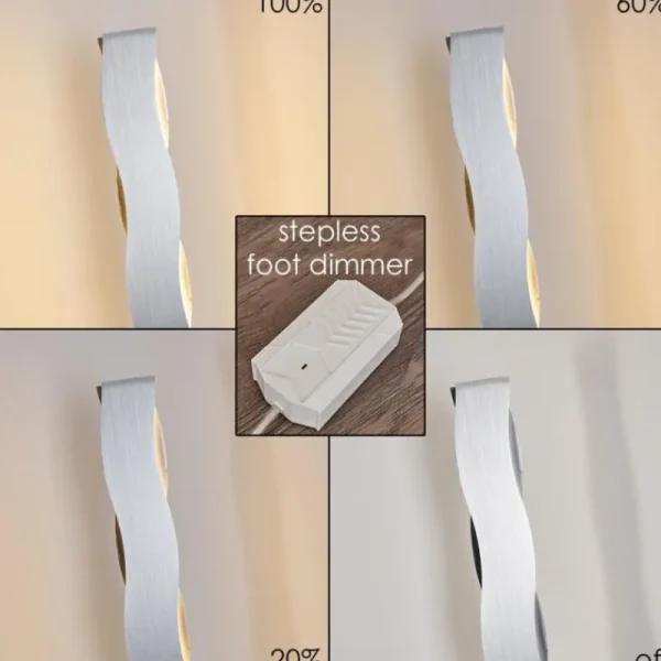 hofstein Lampadaire Nagold LED Chrome, Nickel mat, 1 lumière* Lampes Modernes