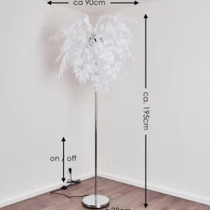 hofstein Lampadaire Nauela Acier brossé, 3 lumières* Lampes Modernes