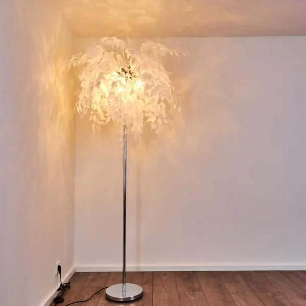 hofstein Lampadaire Nauela Acier brossé, 3 lumières* Lampes Modernes