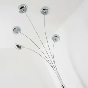 hofstein Lampadaire Nikkala Chrome, 5 lumières* Lampes Modernes