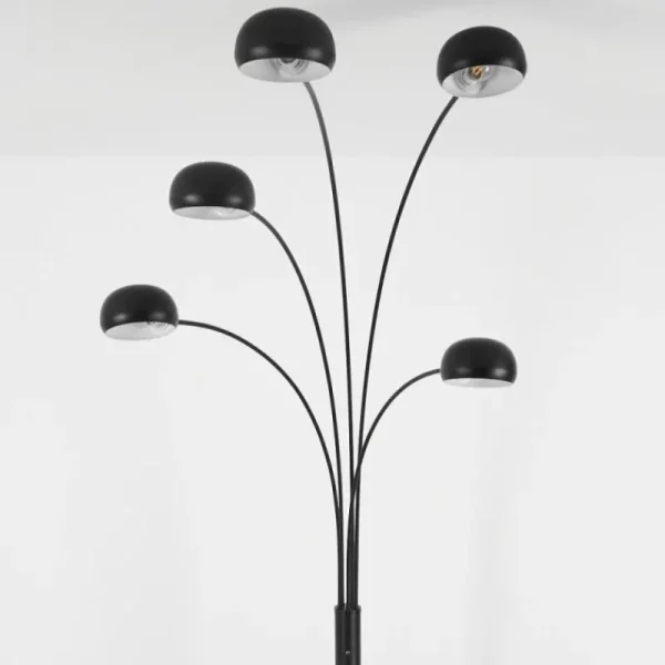 hofstein Lampadaire Nikkala Noir, 5 lumières* Lampes Modernes