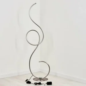 hofstein Lampadaire Olok LED Nickel mat, 1 lumière* Lampes Modernes