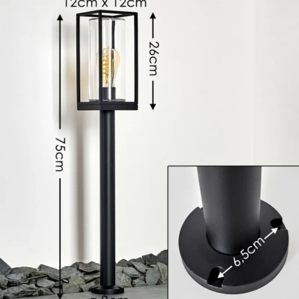 hofstein Lampadaire Palanga Noir, 1 lumière* Lampes Modernes