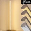 hofstein Lampadaire Pipe LED Nickel mat, 1 lumière* Lampes Modernes