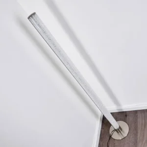 hofstein Lampadaire Pipe LED Nickel mat, 1 lumière* Lampes Modernes