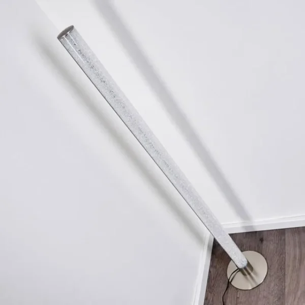 hofstein Lampadaire Pipe LED Nickel mat, 1 lumière* Lampes Modernes
