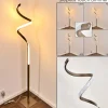 hofstein Lampadaire Pitasch LED Nickel mat, 1 lumière* Lampes Modernes