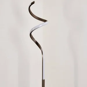 hofstein Lampadaire Pitasch LED Nickel mat, 1 lumière* Lampes Modernes