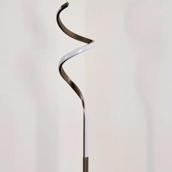 hofstein Lampadaire Pitasch LED Nickel mat, 1 lumière* Lampes Modernes