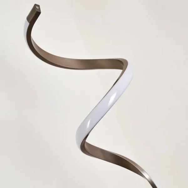 hofstein Lampadaire Pitasch LED Nickel mat, 1 lumière* Lampes Modernes