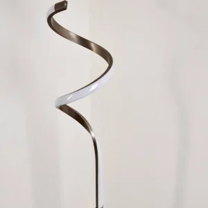 hofstein Lampadaire Pitasch LED Nickel mat, 1 lumière* Lampes Modernes