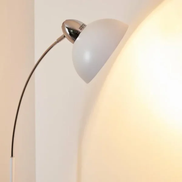 hofstein Lampadaire Poitou Blanc, 1 lumière* Lampes Modernes