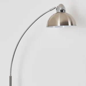 hofstein Lampadaire Poitou Nickel mat, 1 lumière* Lampes Modernes