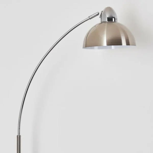 hofstein Lampadaire Poitou Nickel mat, 1 lumière* Lampes Modernes