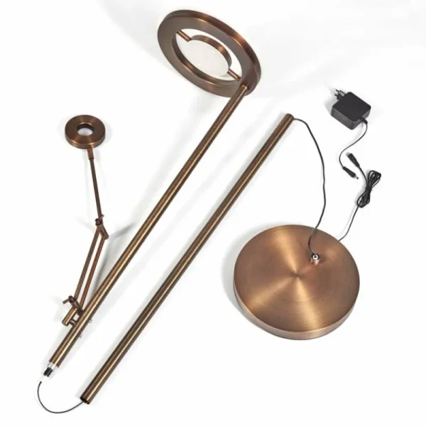 hofstein Lampadaire Rabeja LED Laiton, 2 lumières* Lampes Modernes