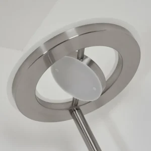 hofstein Lampadaire Rabeja LED Nickel mat, 2 lumières* Lampes Modernes