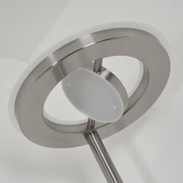 hofstein Lampadaire Rabeja LED Nickel mat, 2 lumières* Lampes Modernes