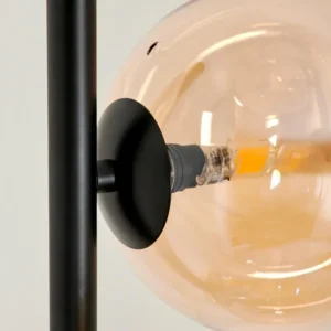 hofstein Lampadaire Remaisnil Ambre, 6 lumières* Lampes En Verre