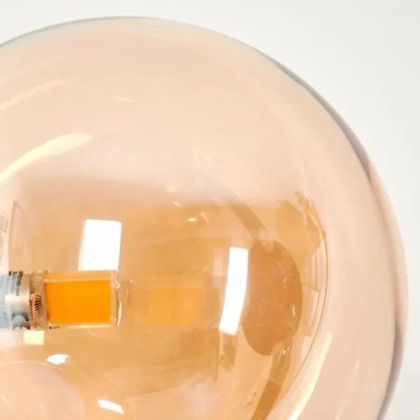 hofstein Lampadaire Remaisnil Ambre, 6 lumières* Lampes En Verre