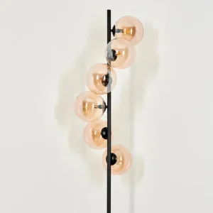 hofstein Lampadaire Remaisnil Ambre, 6 lumières* Lampes En Verre