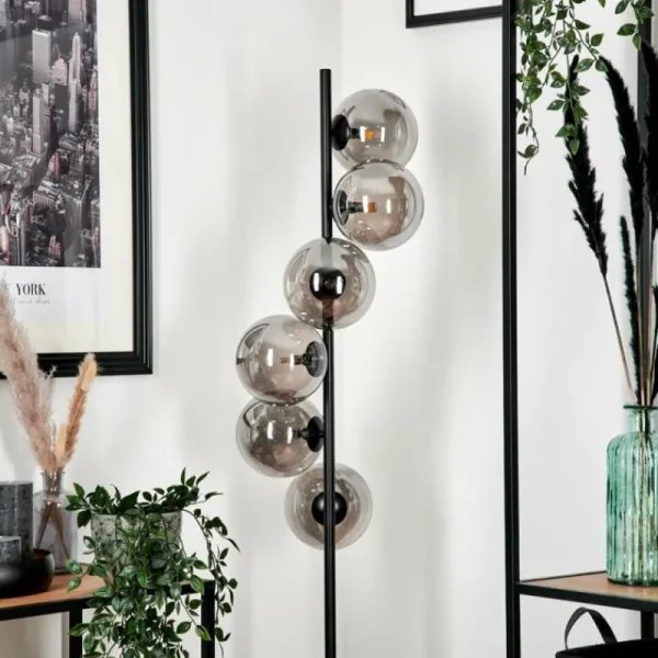hofstein Lampadaire Remaisnil Fumé, 6 lumières* Lampes Modernes