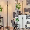 hofstein Lampadaire Remaisnil Noir, 3 lumières* Lampes En Verre