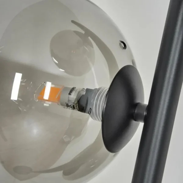 hofstein Lampadaire Remaisnil Noir, 3 lumières* Lampes Modernes