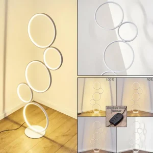 hofstein Lampadaire Rodekro LED Blanc, 1 lumière* Lampes Modernes