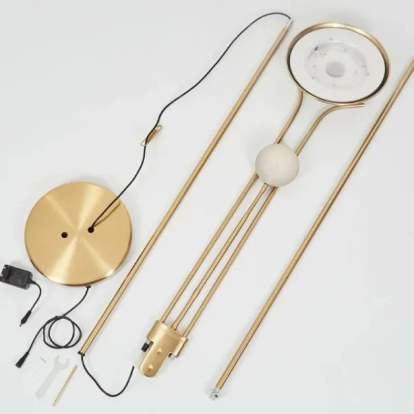 hofstein Lampadaire Rom LED Vieux laiton, 2 lumières* Lampes Modernes