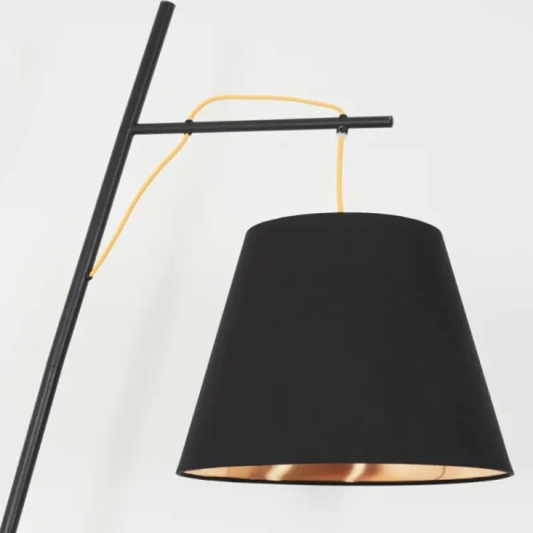 hofstein Lampadaire Saillon Noir, 1 lumière* Lampes Modernes