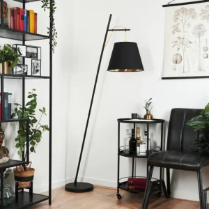 hofstein Lampadaire Saillon Noir, 1 lumière* Lampes Modernes