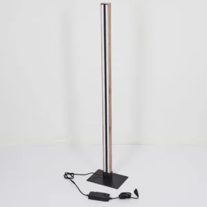 hofstein Lampadaire Salmi LED Couleur bois, Noir, 1 lumière* Lampes Modernes