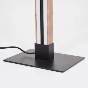 hofstein Lampadaire Salmi LED Couleur bois, Noir, 1 lumière* Lampes Modernes