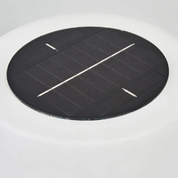 hofstein Lampadaire solaire d'extérieur Fisao LED Noir, 41 lumières, Télécommandes* Lampes Modernes